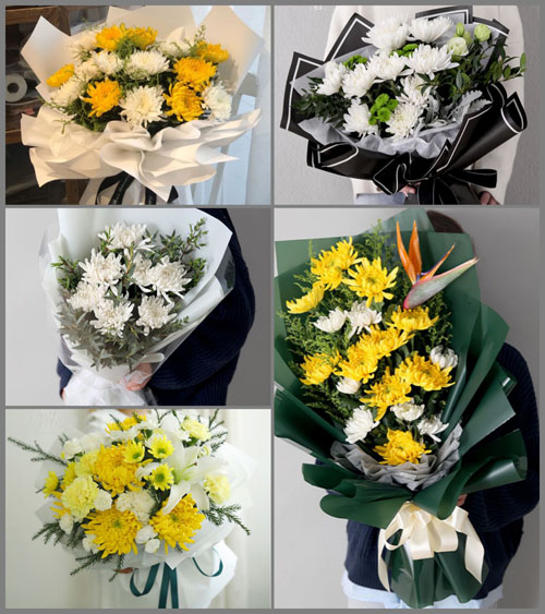 广东湛江市廉江市石岭镇苏茅角村白事花束代送
